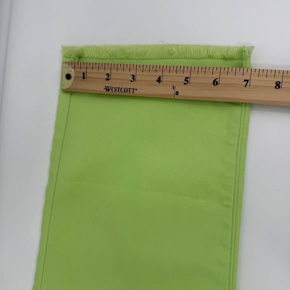 Chicos Jeans Women Small NEW Green Neon Slim Leg Capri Perfect Stretch Grlfrnd - Picture 12 of 13